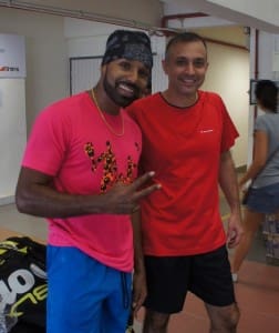 Vivian Rhamanan and former Indian national player Udai Singh