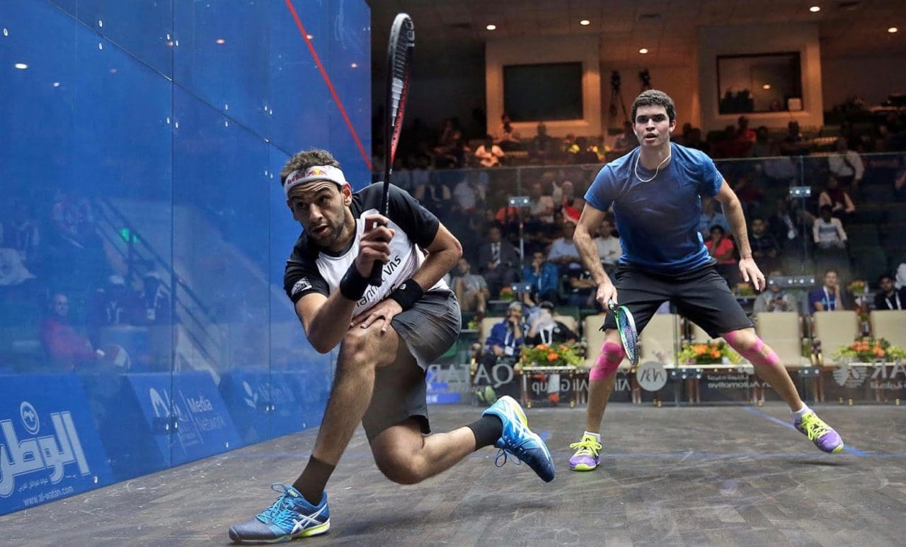 Mohamed Elshorbagy battles past Diego Elias