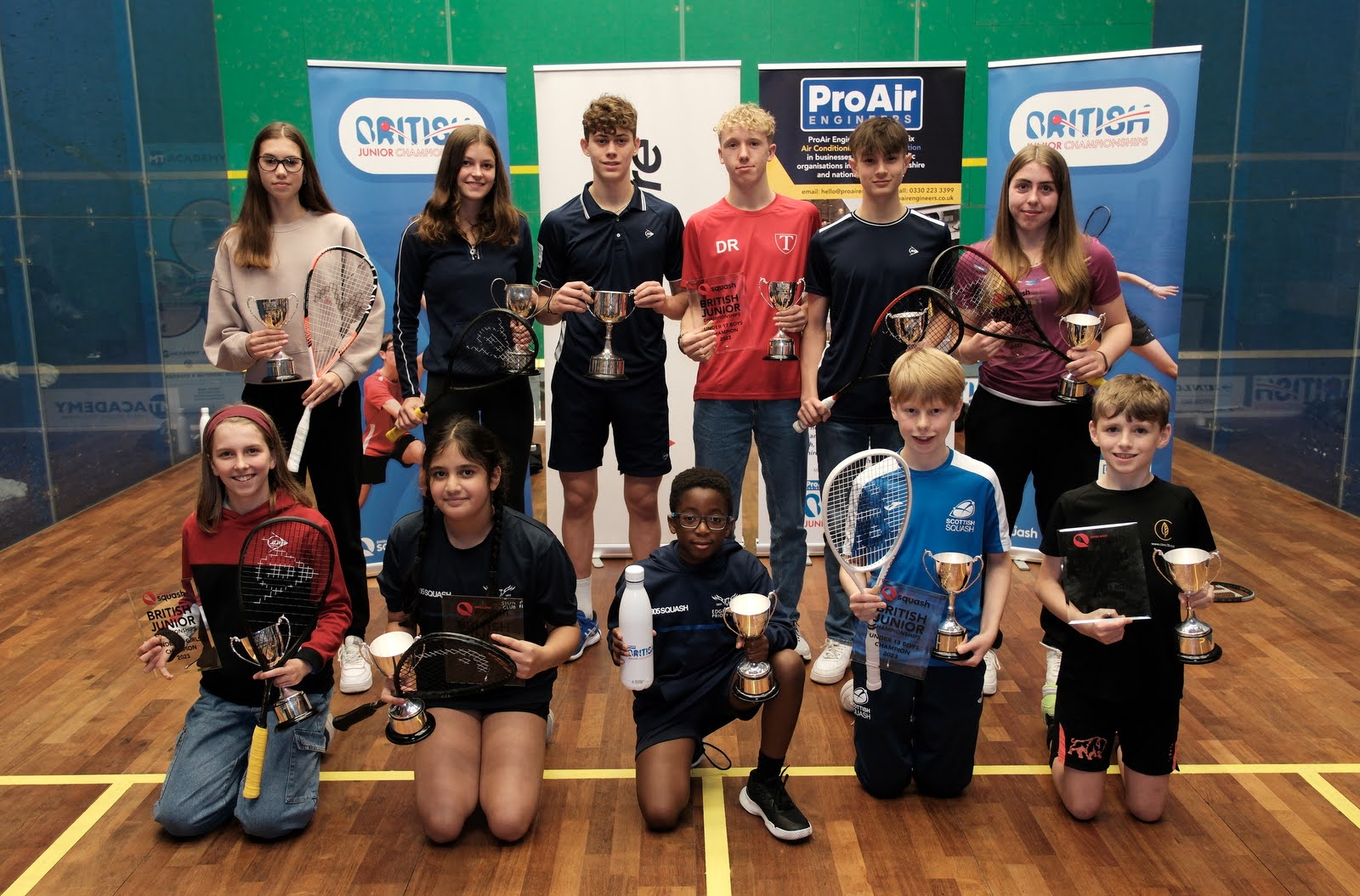 British Junior Squash 2023 Amelie Haworth and Jonah Bryant take titles